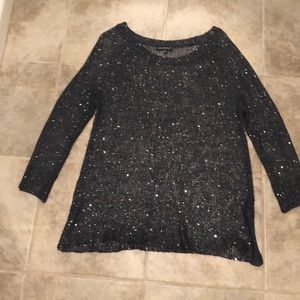 Knit sequins top